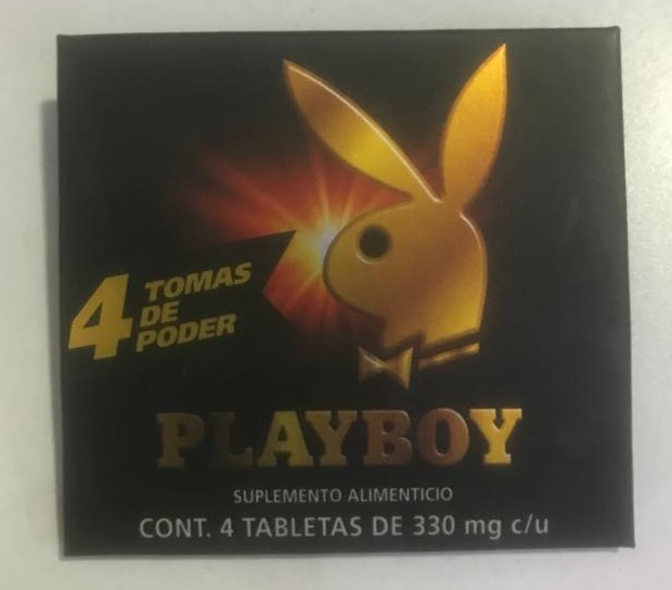 PASTILLAS VIGORIZANTE PLAYBOY 4 PIEZAS