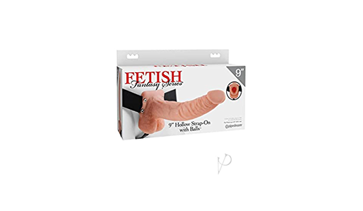 [PD337429] FETISH FANTASY SERIES 9 PULGADAS HOLLOW STRAP ON WITH BALLS 