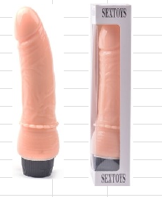 [QSDZ002] VIBRADOR PENE REALISTA CARNE 21CM SEXTOYS