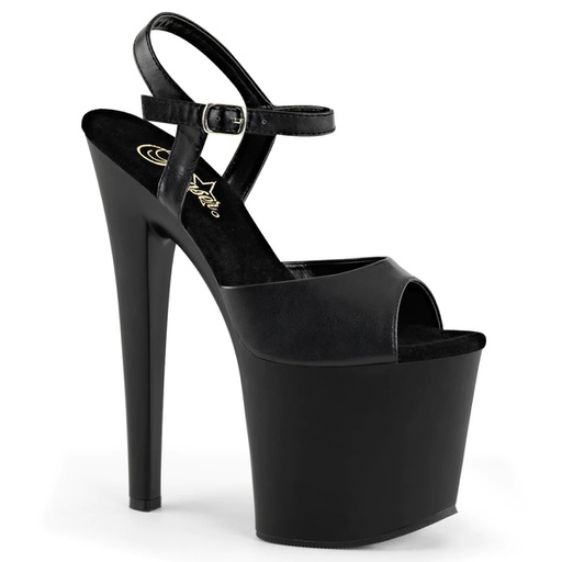 [TABOO709] ZAPATILLAS DE PLATAFORMA NEGRAS CHAROL ABIERTAS
