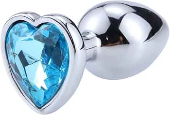 [CNS003] PLUG ANAL CROMADO CORAZON MEDIANO