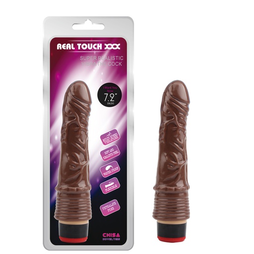 [CN1018984] REAL TOUCH SUPER REALISTIC VIBRA THE COCK 7.2&quot;
