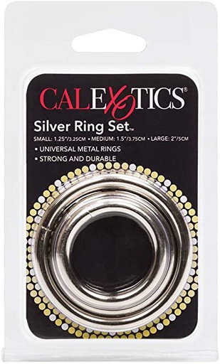 [SE1403052] ANILLO CALEXOTICS SILVER RING SET TRES TAMAÑOS DIFERENTES