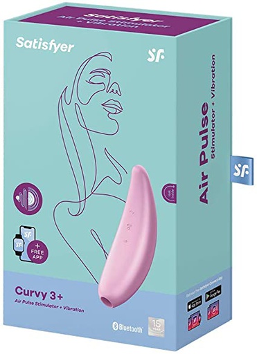 [CURVY] VIBRADOR SATISFYER CURVY 3+ ROSA