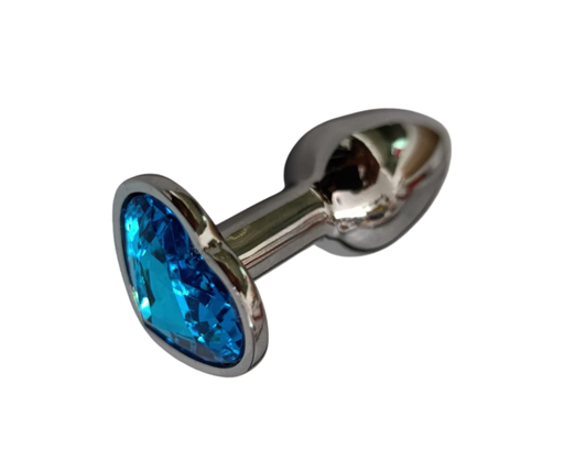 [PLG004] PLUG MINI CORAZON CROMADO