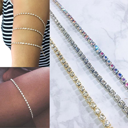 [C9757] CADENA LARGA DIAMANTE ACCESORIO MULTICOLOR