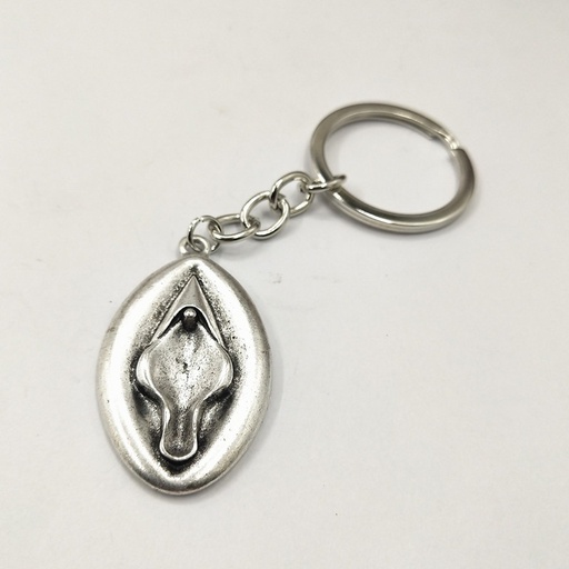 [VAR6408] LLAVERO DE VAGINA CLITORIS METALICO