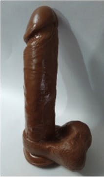 [24527S] CONSOLADOR CON TESTICULOS Y VENTOSA 25CM T RUDO