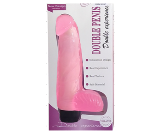 [QSDZ015P] VIBRADOR PENIS PINK CON TESTICULOS