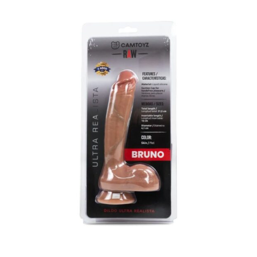 [BRUNO] DILDO REALISTA CON TESTICULOS 8.5 BRUNO