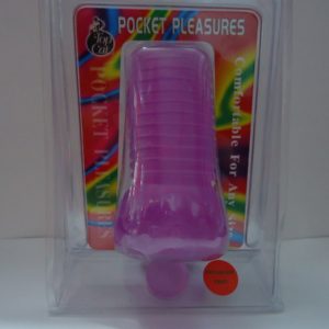 [881RD] MASTURBADOR POCKET PLEASURE DE JELLY ROJO