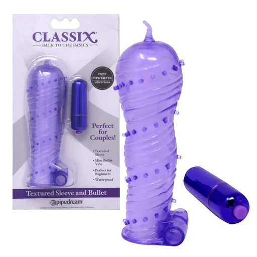 [PD1989] CLASSIX TEXTURED SLEEVE AND BULLET PURPLE