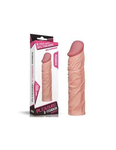 [LV1052] FUNDA EXTENSIÓN ADD 2&quot; PLEASURE X TENDER FLESH