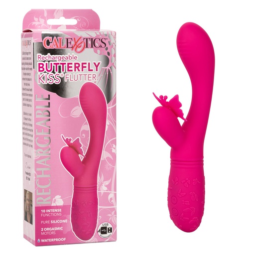 [SE07834] VIBRADOR RECARGABLE BUTTERFLY KISS PINK&amp;PURPLE