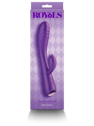 [NSN021105] VIBRADOR ROYALS DUCHESS DOBLE MOTOR METALLIC PURPLE