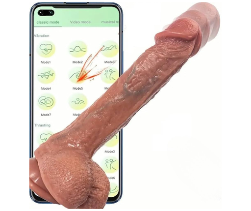 [SN027] DILDO THRUSTING VIBRADOR REALISTA CON APP