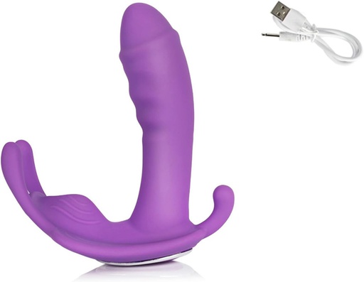 [PZG101H9] VIBRADOR MARIPOSA TRIPLE ESTIMULACION RECARGABLE