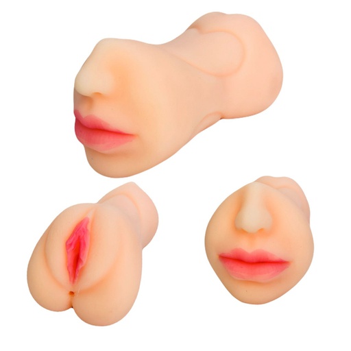 [MC011] MASTURBADOR REALISTA BOCA, VAGINA Y ANO