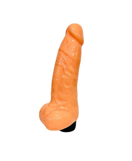 [QSDZ019] VIBRADOR JELLY CON TESTICULOS 20CM