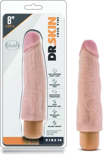 [BL11383] VIBRADOR DR. SKIN COCK VIBE 14 8&quot;