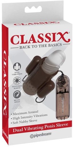 [PD198724] ANILLO DUAL VIBRATING PENIS SLEEVE MULTI VELOCIDAD