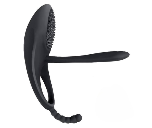[MJ016] ANILLO VIBRADOR CON ESTIMILACION DE CLITORIS RECARGABLE