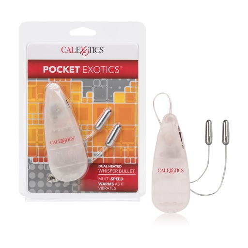 [SE1101052] POCKET EXOTICS CALEXOTICS DUAL HEATED WHISPER BULLETS GRIS