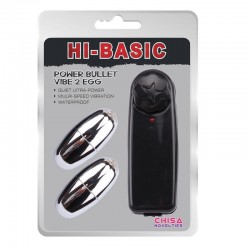 [CN330105508] HI-BASIC VIBRATOR 2 EGGS HI-BASIC POWER BULLET IMPERMEABLE