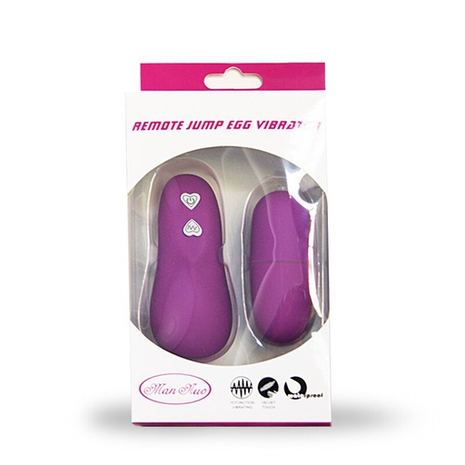 [T30534PPL] BALA REMOTE JUMP EGG VIBRATOR 68 FRECUENCIAS MORADA