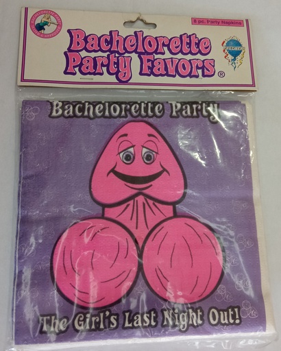 [PD6008] SERVILLETAS DE PENE BACHELORETTE PARTY FAVORS