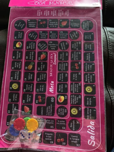 [OCA] JUEGO DE LA OCA SENSUAL DE CARTON ROSA