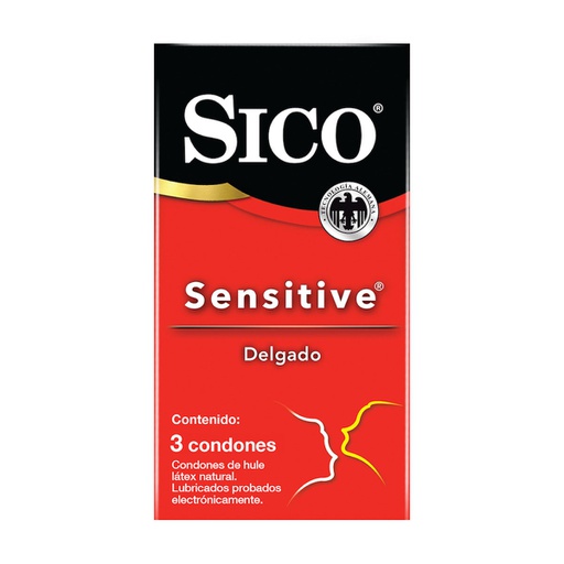 [CND0023] CONDON SICO SENSITIVE DELGADO DE LATEX C/3