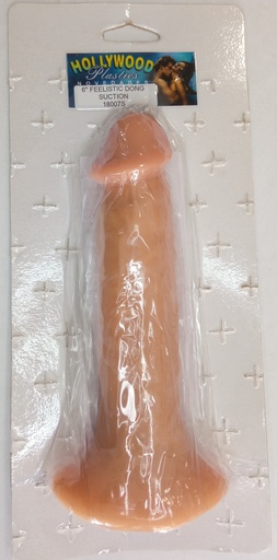 [C18007S] DILDO HOLLYWOOD SUPER FEELISTIC DONG SUCTION 6&quot;