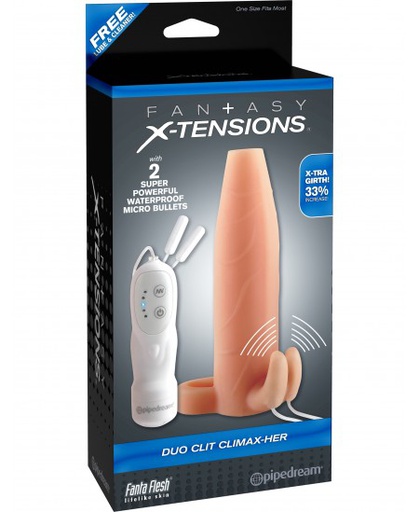 [PD412221] FUNDA FANTASY X TENSIONS DUO CLIT CLIMAX HER