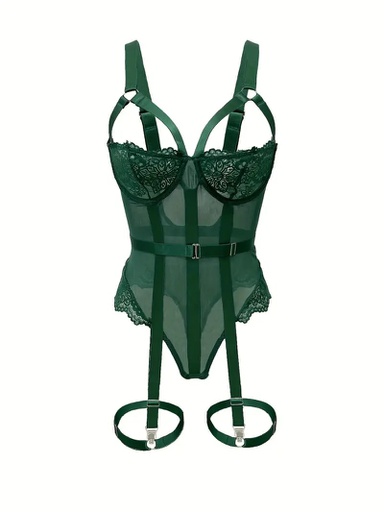 [COH67] LENCERIA BODY VERDE HYDRA