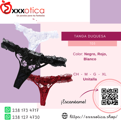 [T05] LENCERIA TANGA DUQUESA T05