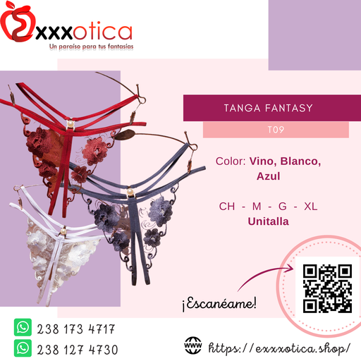 [T09] LENCERIA TANGA FANTASY T09