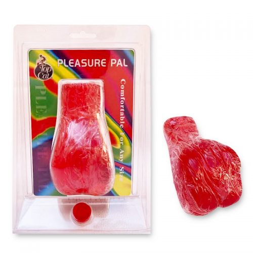 [ST879] MASTURBADOR PLEASURE PAL SLEEVE ROJO TOP CAT