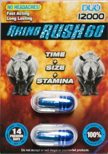 [VAR0046] PASTILLAS RHINO DUO (2 PIEZAS)