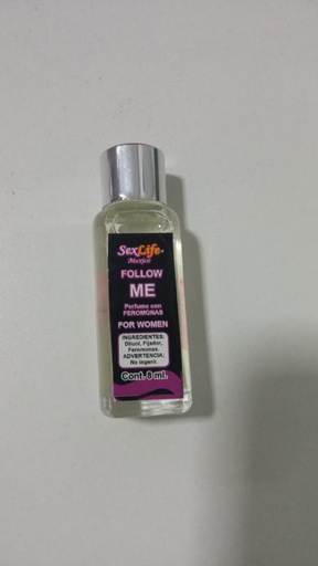 [FEMUJB2] PERFUME CON FEROMONAS FOLLOW ME PARA MUJER 8 ML SEX LIFE