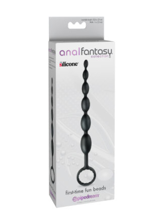 [PD464923] PLUG ANAL FANTASY COLLECTION FIRST TIME FUN BEADS NEGRO