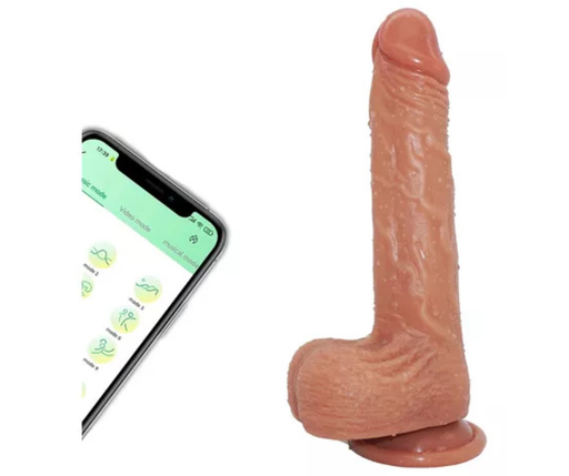 [SN002] VIBRADOR REALISTA CON APP THRUSTING  2.0