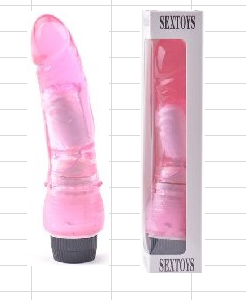 [QSDZ002P] VIBRADOR REALISTA PENE IMPERMEABLE COLOR ROSA (TPE MATERIAL)