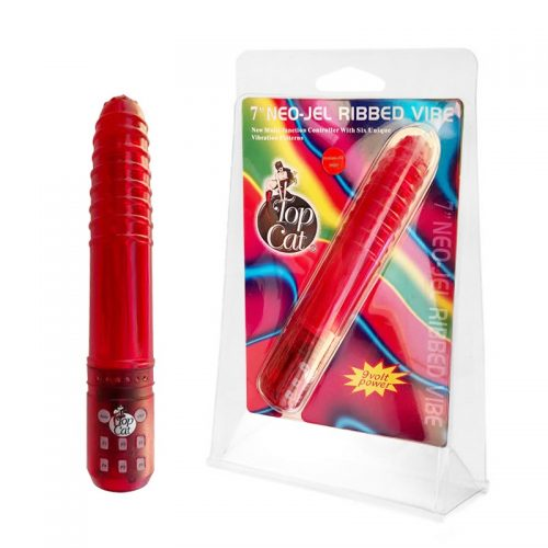 [985LC] VIBRADOR TOP CAT NEO- JEL RIBBED VIBE RED
